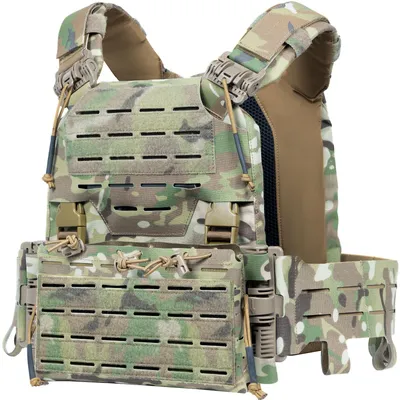 Image de Gilet tactique avec système de fermeture rapide, idéal pour l'airsoft et le paintball