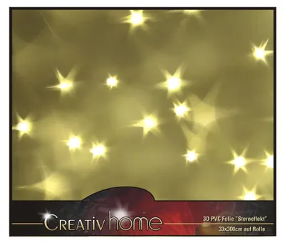 Produktbild von 3D PVC Folie STERNEFFEKT 33x100cm. Hologramm- Lichteffekt-Folie
