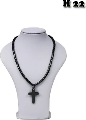 Produktbild von Schmuckbüste Dekobüste Schmuckhalter Schmuckständer Kettenhalter dick gepolstert Kunstleder Weiss H22