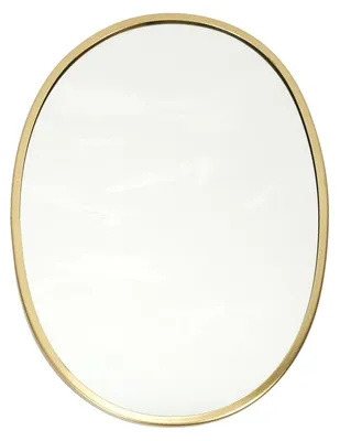 Produktbild von Home Deco Factory Spiegel Carre - oval - gold - L25 x B34 cm
