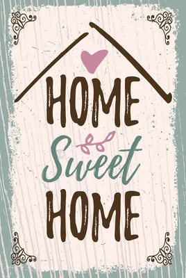 Produktbild von vianmo Holzschild 18x12 cm Home Sweet Home