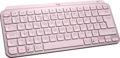 Produktbild von Logitech MX Keys Mini - Tastatur - hinterleuchtet - Bluetooth - AZERTY - Französisch - rosé