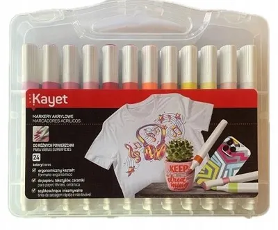 Produktbild von Kayet Acryl Marker Set 24 Farben für Künstler Multicolor