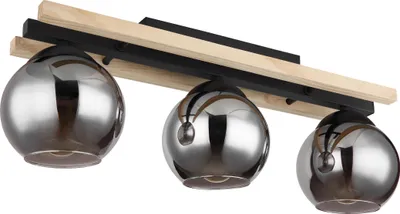 Produktbild von Globo Lighting Deckenleuchte Metall schwarz matt, 3x E27
