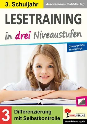 Produktbild von Lesetraining in drei Niveaustufen / Klasse 3