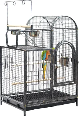 Produktbild von Topmast Papageienkäfig Lorre - Anthrazit - Hammerschlagbeschichtung - 56 X 39 X 84 Cm