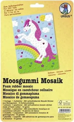 Produktbild von Moosgummi Mosaik 'Einhorn'