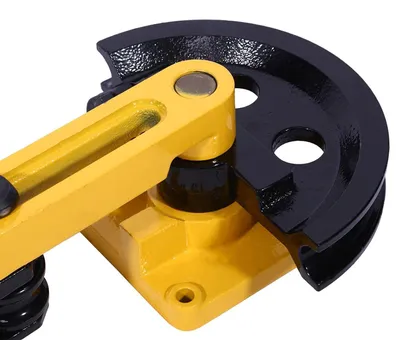 Productafbeelding van Handmatige Pijpbuiger - Metaalbewerking Gereedschap - Precisie Pijpen Buigen - Inclusief 7 Matrijzen - 10-25 mm - Geel