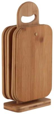 Image de Présentoir à planches, bambou, 6 pièces