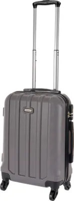 Produktbild von Cahoon – Hartschalenkoffer Handgepäck Trolley 4-Rollen Reisekoffer / 38 Liter / Farbe: grau