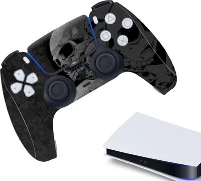 Image de Autocollant contrôleur pour PS5, PlayStation 5 - Skin de jeu haute performance - Accessoires de protection - Squelette