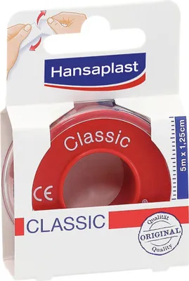 Produktbild von Hansaplast 01167-00006, 500 x 1,25 cm, Rot, Weiß, CE, 1 Stück(e)