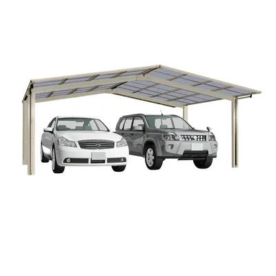 Produktbild von Ximax Aluminium Carport Linea Typ 60 M-Ausführung, Farbe:Edelstahl-Look