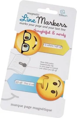 Obrázek produktu pro Magnetické značky Thoughtful & Nerdy - Magnetické záložky do knih