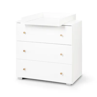 Obrázek produktu pro Šuplíková komoda BETSY - bílá / borovice
