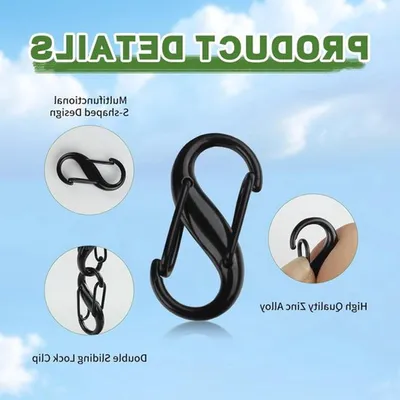 Robustes Aluminium Karabiner Set von 12, Kleine Doppelte Karabiner für Schlüssel, Leicht und Stark für Outdoor, Klettern und