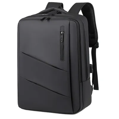 Produktbild von Laptop-Rucksack 45.64 cm kratz- und spritzwasserfest, Geschäftsreisen Laptop-Rucksack, Herren- und Damengeschenk (schwarz)