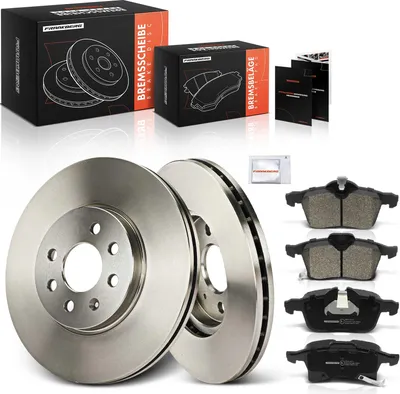 Produktbild von Frankberg 2x Bremsscheiben 4x Bremsbeläge Vorderachse für Opel Combo Tour Meriva Vauxhall MK II (C) I