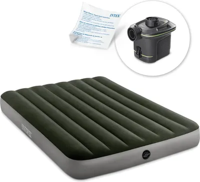 Zdjęcie produktu dla Materac dmuchany 191x137x25 cm z pompką elektryczną INTEX 64778
