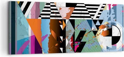 Produktbild von Bild auf Leinwand - Leinwandbild - Abstraktion modern - 120x50cm - Wand Bild - Wanddeko - Leinwanddruck - Bilder - Kunstdruck - Wanddekoration - Leinwand bilder - Wandkunst - AB120x50-3636