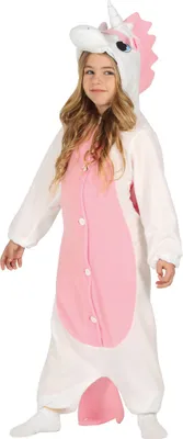 A young girl wearing a unicorn costume.