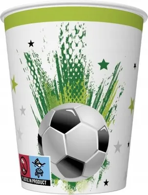Obrázek produktu pro Papírový kelímek FOOTBALL birthday 250ml 8 ks