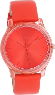 Produktbild von Oozoo Damen Armbanduhr rot Analog Timepieces Lederarmband D2UOC11142