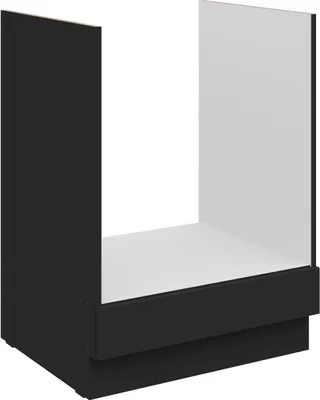 Produktbild von Küchen Herdunterschrank 60 cm SIENA Schwarz Küche Küchenzeile Küchenblock
