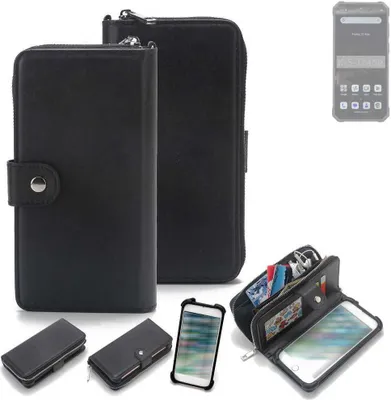 Produktbild von K-S-Trade 2in1 Handyhülle Schutzhülle kompatibel mit Oukitel WP36  & Portemonnee Cover Handy Hülle Case Etui Geldbörse Wallet Bookstyle Hülle