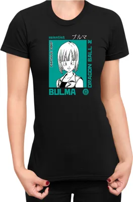 Obrázok produktu pre Dámske Tričko Dragon Anime Manga Ball Z Bulma 01, Lady L / čierna