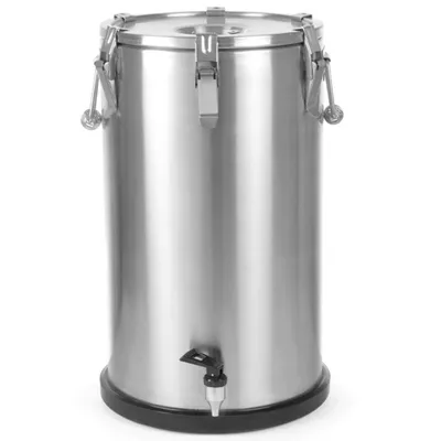 Immagine prodotto di Contenitore thermos in acciaio con rubinetto per trasporto alimenti 35L - Hendi 710326