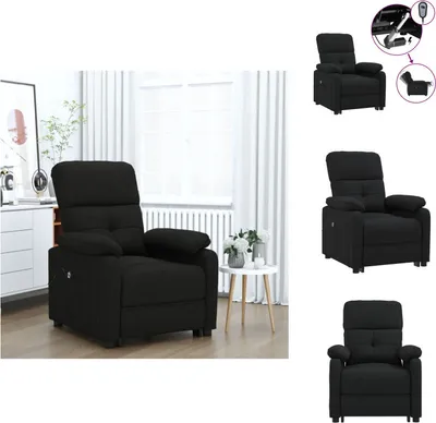 Produktbild von vidaXL Relaxsessel Elektrisch Schwarz Stoff -  Sessel