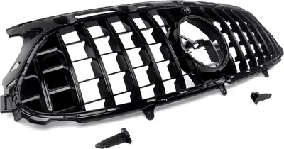 Immagine prodotto di GT Grille Nitros - Griglia paraurti anteriore - Per Mercedes Classe GLA H247 (2020-2023) - Nero lucido - Stile GT - Accessori Auto