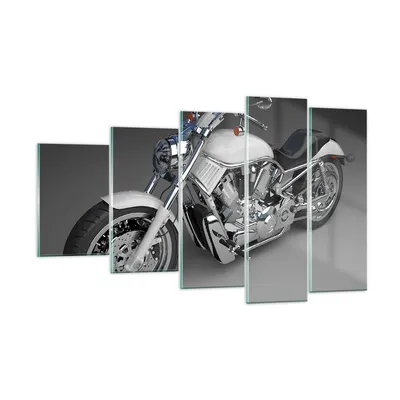 Produktbild von Bilder auf glas - Motorrad Geschwindigkeit Motor - 100x60cm - Glasbilder - Wandbilder - Kunstdruck - zum Aufhängen bereit - Wanddekoration aus Glas - Glas Bilder - Wandbild auf Glas - GEG100x60-0516