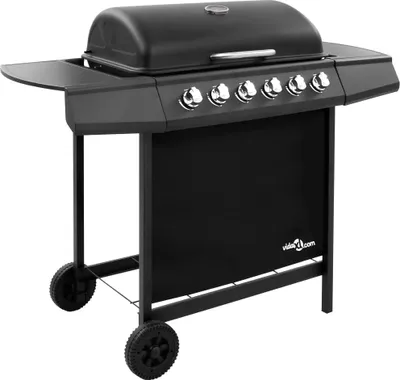 Produktbild von Vidaxl Gasgrill mit 6 Brennern Schwarz