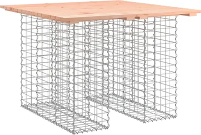 Obrázek produktu pro vidaXL Gabionový zahradní stůl 100x102x72 cm z masivního dřeva douglasky tisolisté