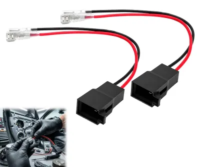 Lautsprecher-Adapterkit 2 Stück DIN-Verlängerungskabel für Auto