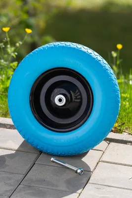 Produktbild von Tirex Schubkarrenrad 4.80/4.00-8 Ø 390 mm 200 kg Achse Schubkarrenreifen Felge Ersatzrad Gartenkarre
