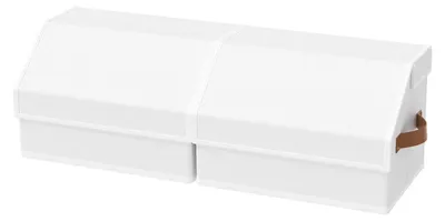 Obrázok produktu pre Sada 2 skladacích úložných boxov, 38 x 25 x 25 cm
