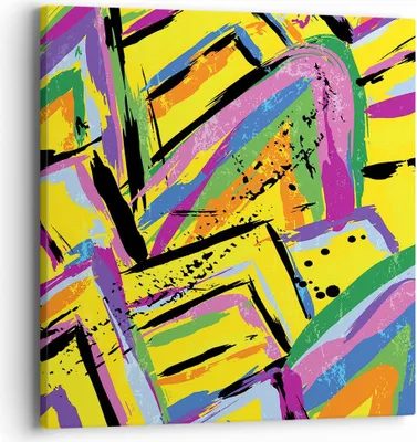 Produktbild von Bild auf Leinwand - Leinwandbild - Abstraktion modern - 40x40cm - Wand Bild - Wanddeko - Wandbilder - Leinwanddruck - Bilder - Kunstdruck - Wanddekoration - Leinwand bilder - Wandkunst - AC40x40-4111