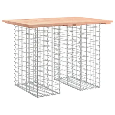Obrázok produktu pre Záhradný stôl, gabiónový dizajn, 100x70x72 cm, masívne drevo Douglas