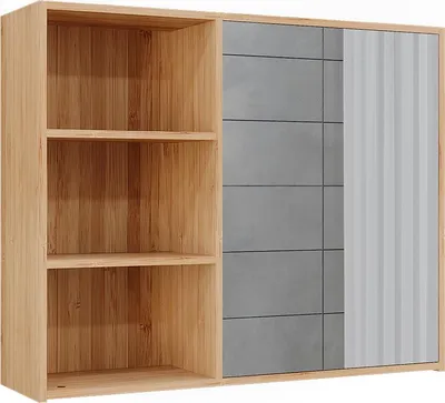 Produktbild von Badspiegelschrank Vicco Lucie Bambus 74 x 60 cm mit 3 offenen Fächern, Model 58720