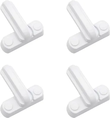 Imagen del producto de Juego de 4 cierres para ventanas, antirrobo, de 83x19x36 mm, para ventanas de PVC y uPVC