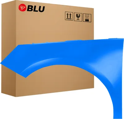 Produktbild von BLU Kotflügel Passend für Audi A1 8X LV5C Links Blau TurboBlau | 2010-2018 | Vorderseite Vorne | Lackiert | Einbaufertig