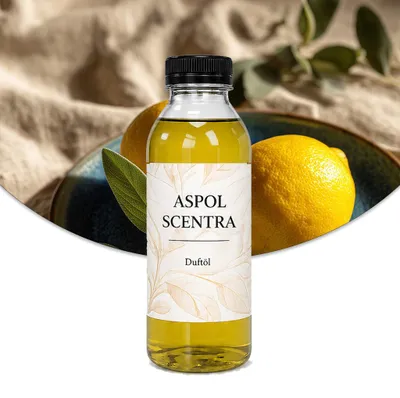 Produktbild von Aspol Scentra Zitronensalbei UFIREADY Duftöl für Kerzen 500 ml, KI-generiertes Bild