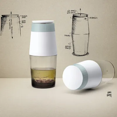 Image de Rig-Tig Dressing Shaker, plastique, récipient de 0,2 litre, préparation, vinaigrette, Z00039
