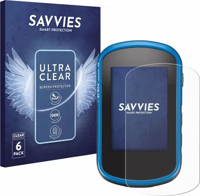 Produktbild von 6x Für Garmin eTrex Touch 35 Schutzfolie Savvies Displayschutz Display Schutz Folie Klar Transparent