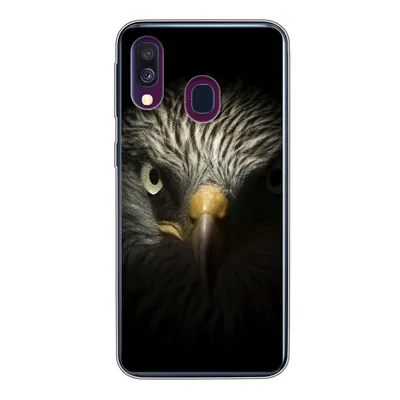 Produktbild von MuchoWow® Handyhülle Schutzhülle Hülle für Samsung Galaxy A40 Vogel - Adler - Raubvögel - Auge - Schnabel - Licht Silikon Softcase Handy Hülle - Handy-Tasche