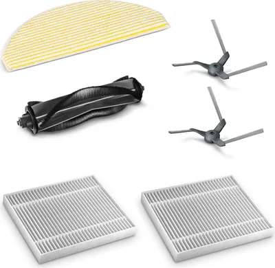 Produktbild von Kärcher Zubehör Set RVC 3 Saugroboter, 1 Hauptbürste, 1 Wischtuch, 2 Seitenbürsten, 2 Filter