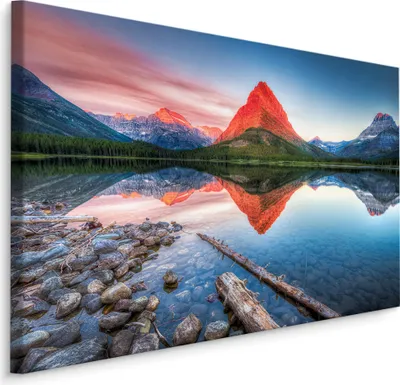 Produktbild von Fabelhafte Canvas LEINWAND BILDER 30x20 cm XXL Kunstdruck Natur Berge Landschaft